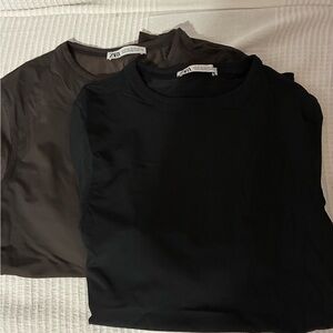 Bundle of 2 Zara Long Sleeves tops